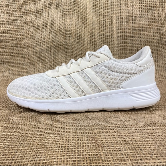 adidas running shoe lite weight white Size 10 - Picture 2 of 9